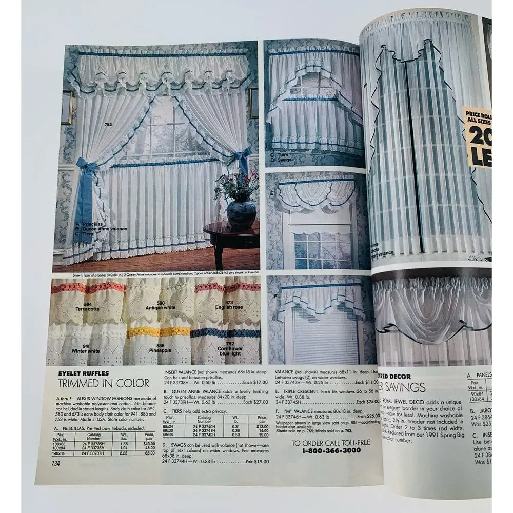 Sears Roebuck Catalog 1991 - 92 Vintage Big Book Fall Winter Fashion Home Decor